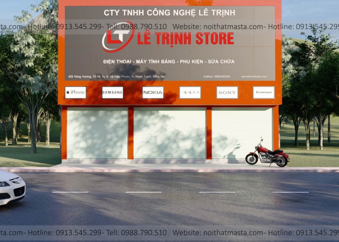DỰ ÁN THIẾT KẾ VÀ THI CÔNG CỬA HÀNG ĐIỆN THOẠI